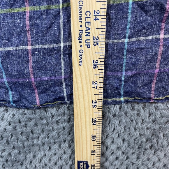 J Crew Shirt Mens Linen Short Sleeve Button Down Large Classic Fit Rainbow - Picture 6 of 6